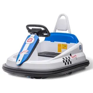 Garvee 6V Electric Baby Bumper Car for Toddlers 3-6 Years with 2 Speeds, Dual 15W Motors, 360° Spin, Safety Belt, Lights, Music, Horn, and Steering Wheel Control for Fun Ride-On Experience