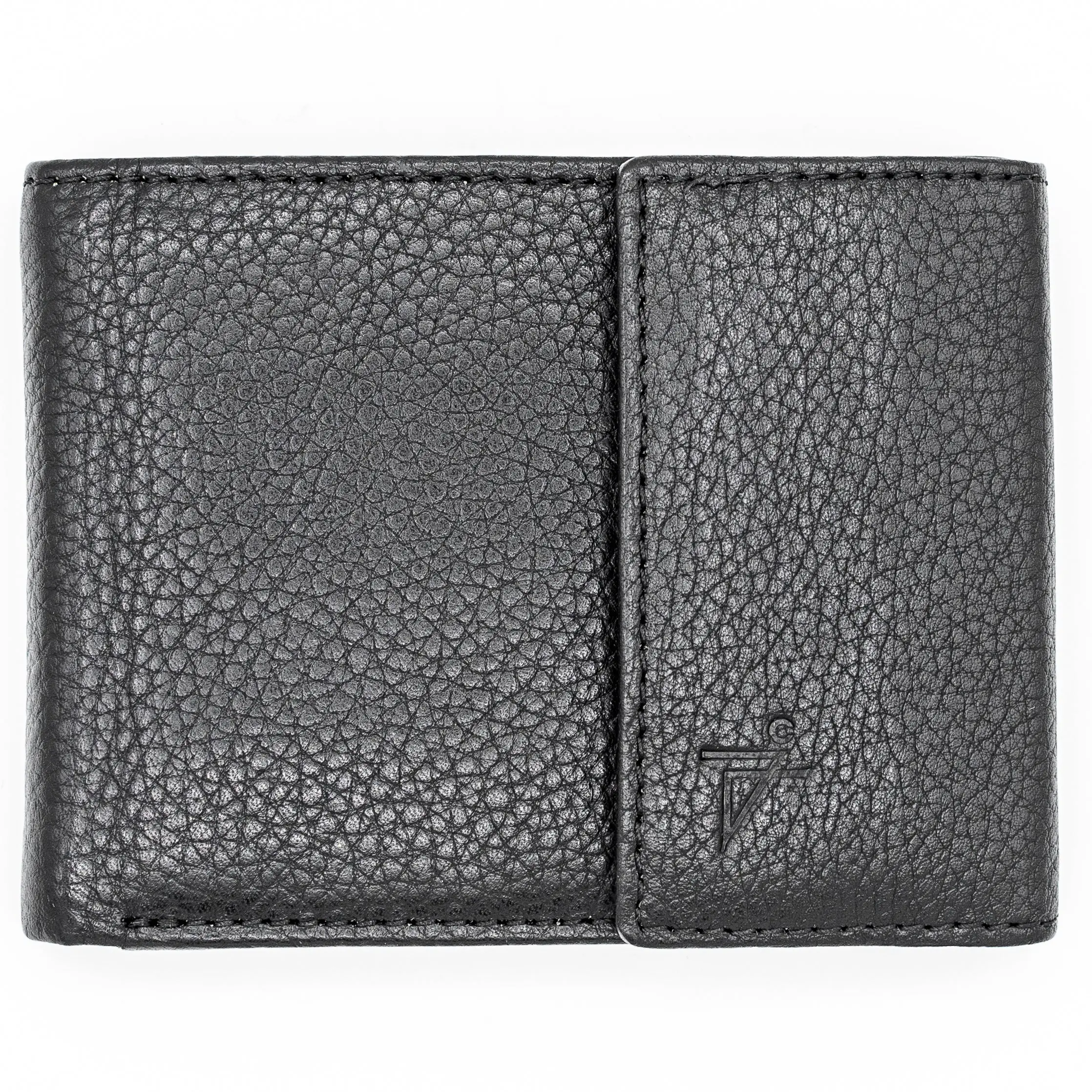 Bifold Wallet for Men - Premium RFID-Safe Leather Velcro closed Wallet with 2 Key Holders & 6 Slots