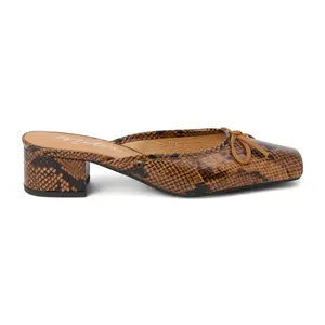 Matisse Womens Basilio Square Toe Block Mules Dress Casual Low Heel 1-2" - Brown