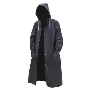 Eva Raincoat, Lightweight Packable Windproof Long Raincoat, Adult Hiking Camping Outerwear, Water-Resistant Travel Poncho, Rainproof