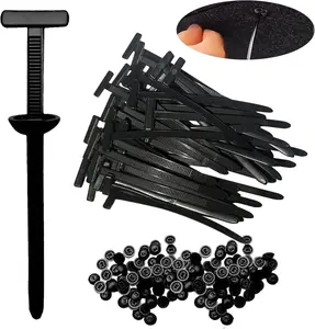 20Pcs Nylon Universal Cable Tie Buckle,Heavy Duty Self-Locking Zip Ties Holder,Multipurpose Plastic Cable Ties Tool,UV-Resistant Fasteners for Car Fender Trunk Repair,Home&Car Daily Repair
