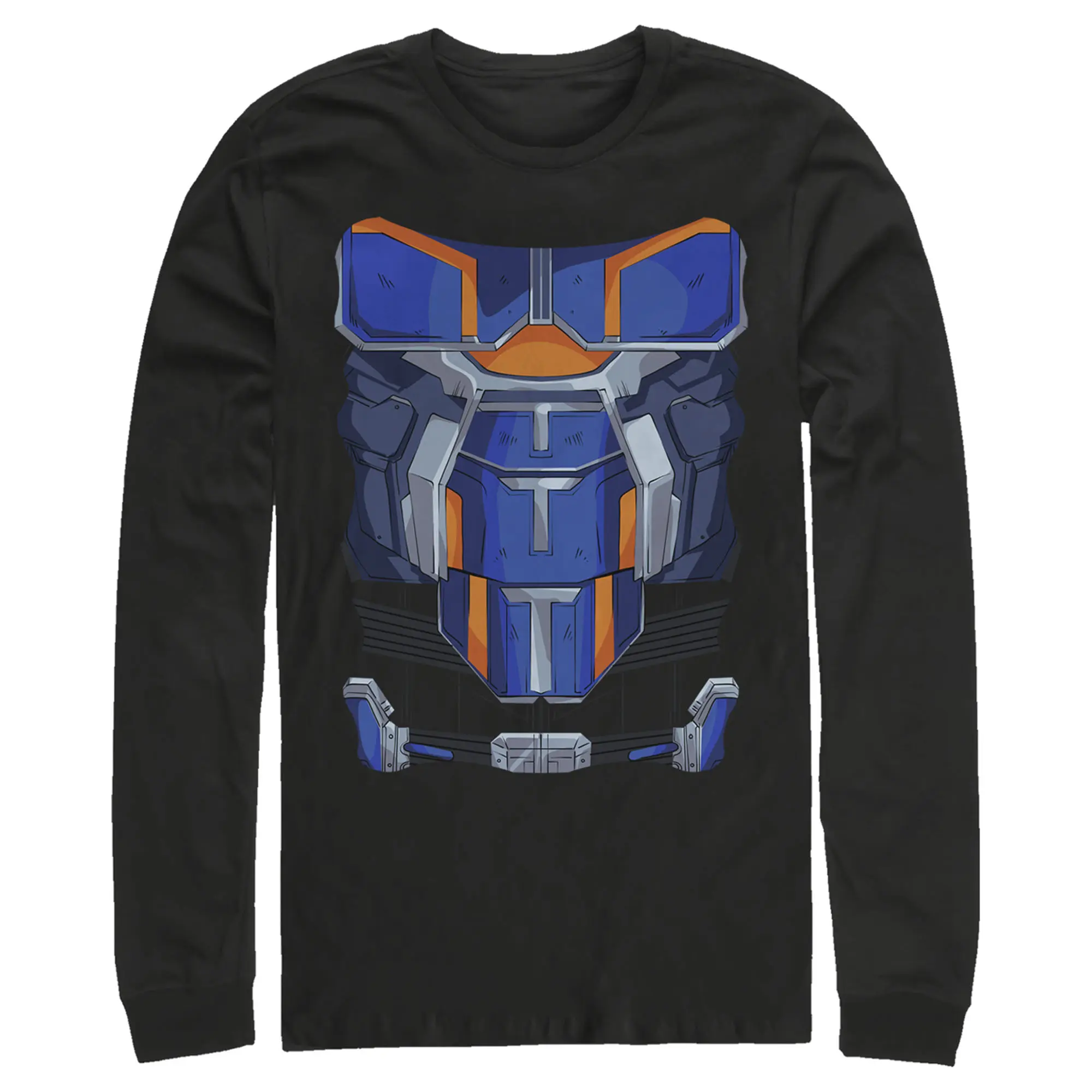 Men's Marvel Black Widow Taskmaster Costume Long Sleeve Shirt