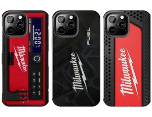 Mechanic Tool Box Style Protective,Heavy Duty Power Tool Inspired Red, Case Compatible with iPhone 7, 8, X, 11, 12, 13, 14, 15, 16 17 & Samsung Galaxy S21, S22, S23 & S24 S25 series