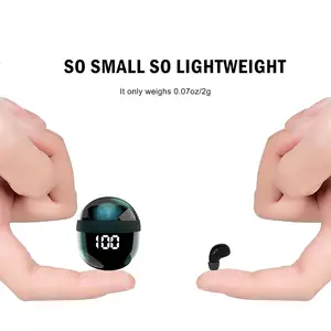 Invisible Mini Earbuds Wireless Bluetooth, Low Profile Micro Smallest Tiny Discreet Hidden Earbuds for Work, Small Headphones, Invisible Sleep Wireless Earphone IPX5 Waterproof for Small Ear Canals