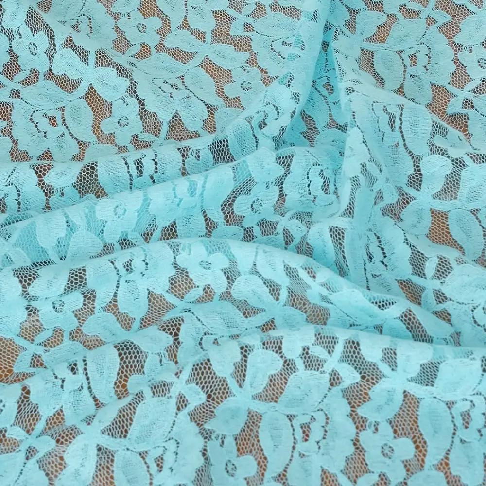 Elegant Eyelash Lace Fabric, Floral Embroidered Hollow Out Mesh, Perfect for Dresses Shirts Skirts Fashion Clothing Handmade Crafts
