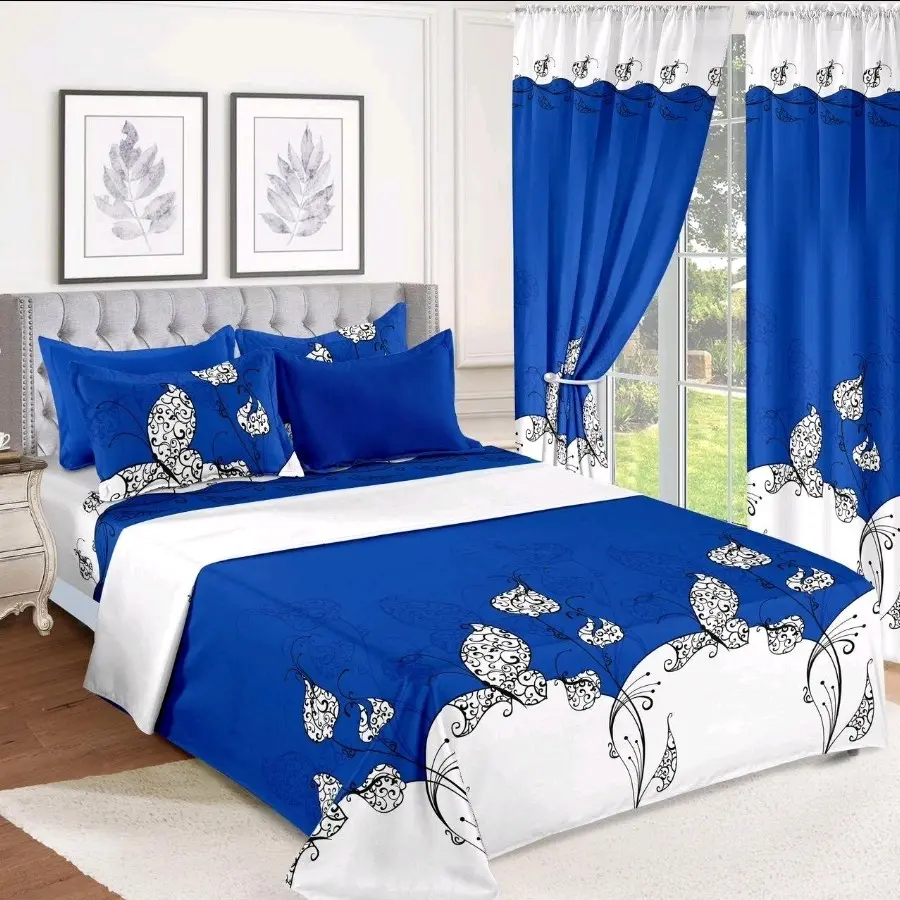 8 PCS BEDDING SHEET SET BEAUTIFUL FLOWER SET