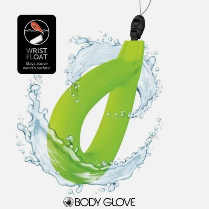 Body Glove Universal Tidal Wrist Float Strap Green Bright Color Enhanced Visibility for Water Sports Safety