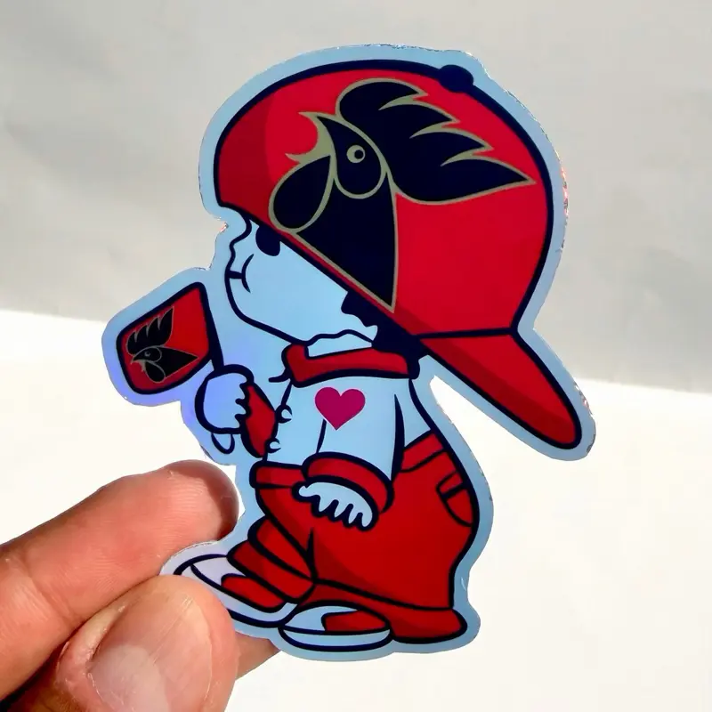 Gallo cerveza Boy Holographic Sticker
