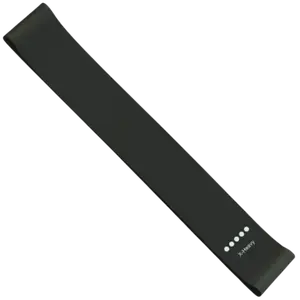 French Fitness Mini Resistance Bands Exercise Loop 600mm x 50mm - Black (30-40 lbs) (New)