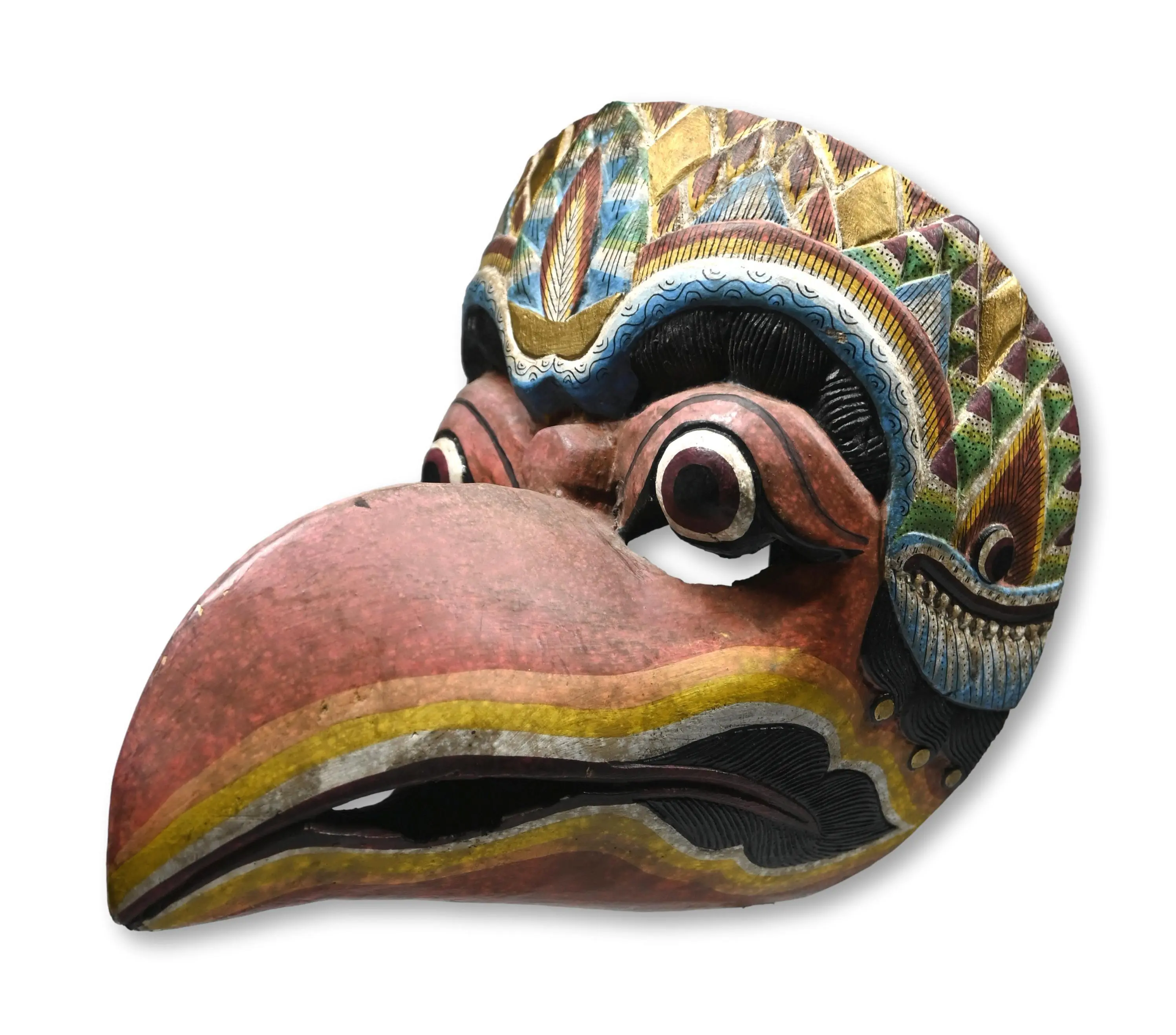 Garuda Mask from Bali - Original Collection Prior to 1984 - Authentic Artifact from Indonesia