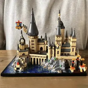 Medieval Magic Castle Harry Potter Building Blocks Set Hogwarts MOC Bricks Toys Gifts For Adult Kids Micro Block Model 2700+pcs