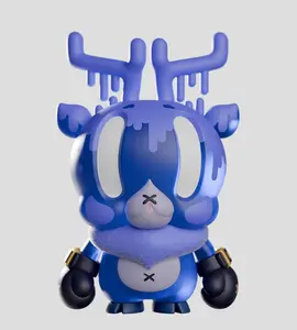 Kaleidos Creative - "King Deer" - 8in. Collectible Figure - Collectible Toy - Flocked - Art Vinyl
