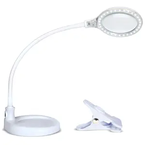 Brightech LightView Pro Flex 2 in 1 Magnifying Desk Lamp