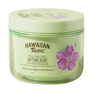 Hawaiian Tropic After Sun Body Butter with Coconut Oil, 8oz | Hawaiian Tropic After Sun Lotion, Beach Essentials, Summer Vacation Essentials, Tan Extender Lotion, Coconut Body Butter, 8oz