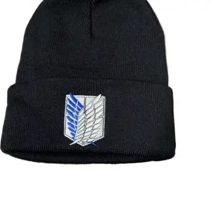 Anime Beanie, Warm Knit Winter Hat for Anime Fans, Soft Stretch Cold Weather Headwear