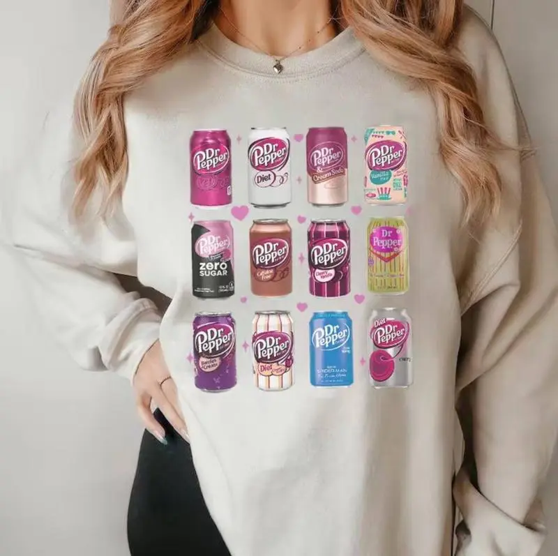 Dr Pepper Sweatshirt, Dr Pepper Gift, Dr Pepper Bow Sweatshirt, Dr Pepper Bow Crewneck, Dr Pepper Pink Bow Shirt, Y2k Crewneck, Cute Baby Pink Bow Tee Sweatshirt, Hoodie, Comfort Colors