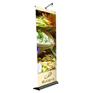 Testrite Visual Products  Mercury Retractable Banner Stands 24 in. - 1 Sided Mercury Stand- Silver