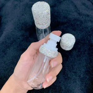 Rhinestone Decorated Spray Bottle, Portable Refillable Perfume Bottle, Empty Spray Bottle for Skin Care, Cosmetic, Travel Bottle for Women, Perfume Dispenser