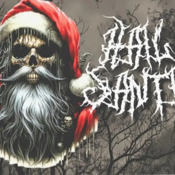 Hail Santa Christmas Card - Festive Holiday Greetings