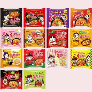 Samyang Foods Co. Korean Spicy Ramen Noodles Variety Box of 12 Single Packs - Spicy & Flavorful Instant Pansit from China