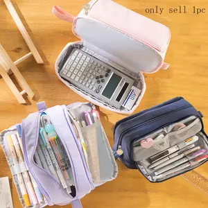 Unique Patch Design Pencil Case, Fashionable Home and School Organizer, Perfect Gift for Students, Makeup and Stationery Storage, Office Supplies