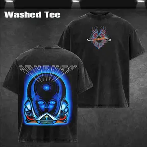 Vintage Journey Graphic T-Shirt - Casual Crew Neck Short Sleeve Top Rock Band T Shirts Vintage Tee Unisex Streetwear Band Graphic Gift for Music Fans Lovers