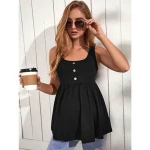 Maternity black camisole for summer, casual shirt, maternity wear, maternity clothing