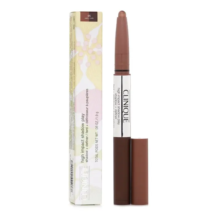Clinique High Impact Shadow Play™ Eyeshadow + Definer Cosmetic, Oil-Free Avocado-Infused Powder Eyeshadow - #05 Rum + Cola