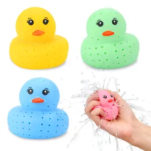 Cute Interactive Water Sprinkling Duck Toy - A Baby Bath Companion for Learning and Fun
