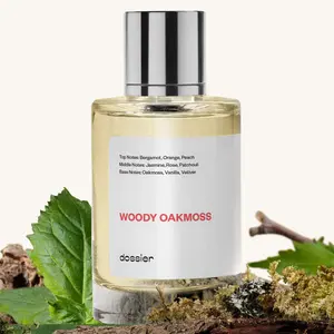 Woody Oakmoss, Dossier, Women Perfume, Eau de Parfum, 50ml-100ml, Bergamot, Orange, Peach, Jasmine, Rose, Patchouli, Oakmoss, Vanilla, Vetiver