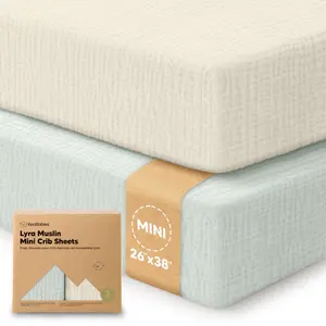 2-Pack Lyra Muslin Mini Crib Sheets 2-Pack Lyra Muslin Mini Crib Sheets