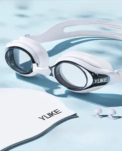 Yuke Nearsighted Swim Clear Unisex Prescription Goggles for Adults with Clear Vision Prescription Lenses Ideal for Swimming