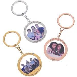 Personalized Family Photo Keychain