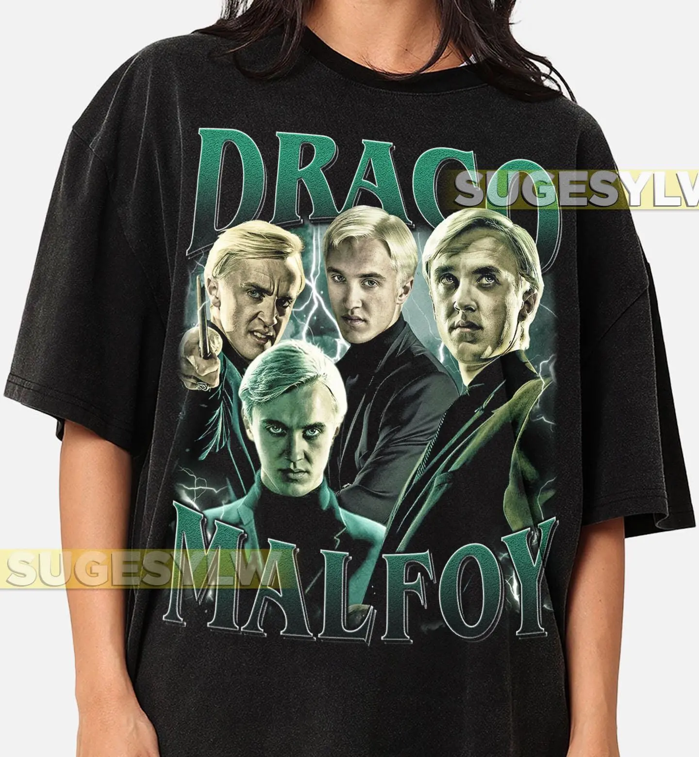 Drac0 Malfoy Comfort Colors Shirt, Tom Felton Vintage Graphic Sweatshirt, Wizard World Fan Gift FD