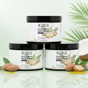 MJDMJD Collagen & Argan Oil Hair Mask, Deep Repair Conditioning, Essence for Dry Damaged Hair All Hair Types, Keratin Hair Treatment with 4 Hydrolyzed Proteins, Coconut Oil Conditioner for Nourish-Encourage Longer, Healthier Strands, 13.53fl.oz