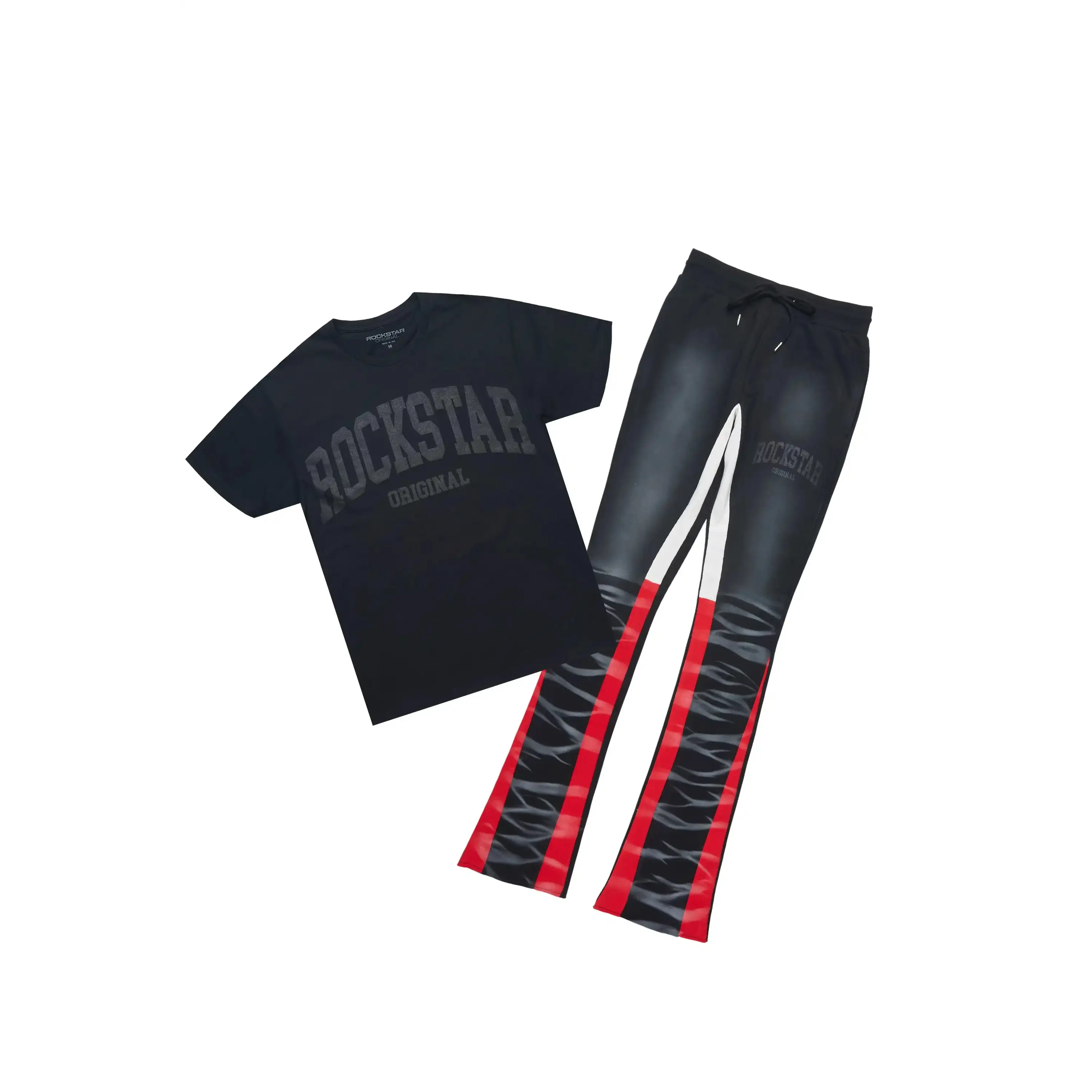 Nelly 2.0 Black/Black T-Shirt/Relaxed Track Set