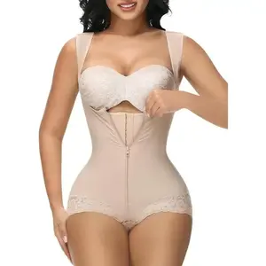 Colombian Shapewear Tummy Control Full Body Shaper Post Surgery Compression Garment Shaping Womenswear Basic Pink Minimalist