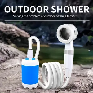 Portable outdoor shower, suitable for camping trips, beach washing, pet grooming, handheld electric outdoor shower.