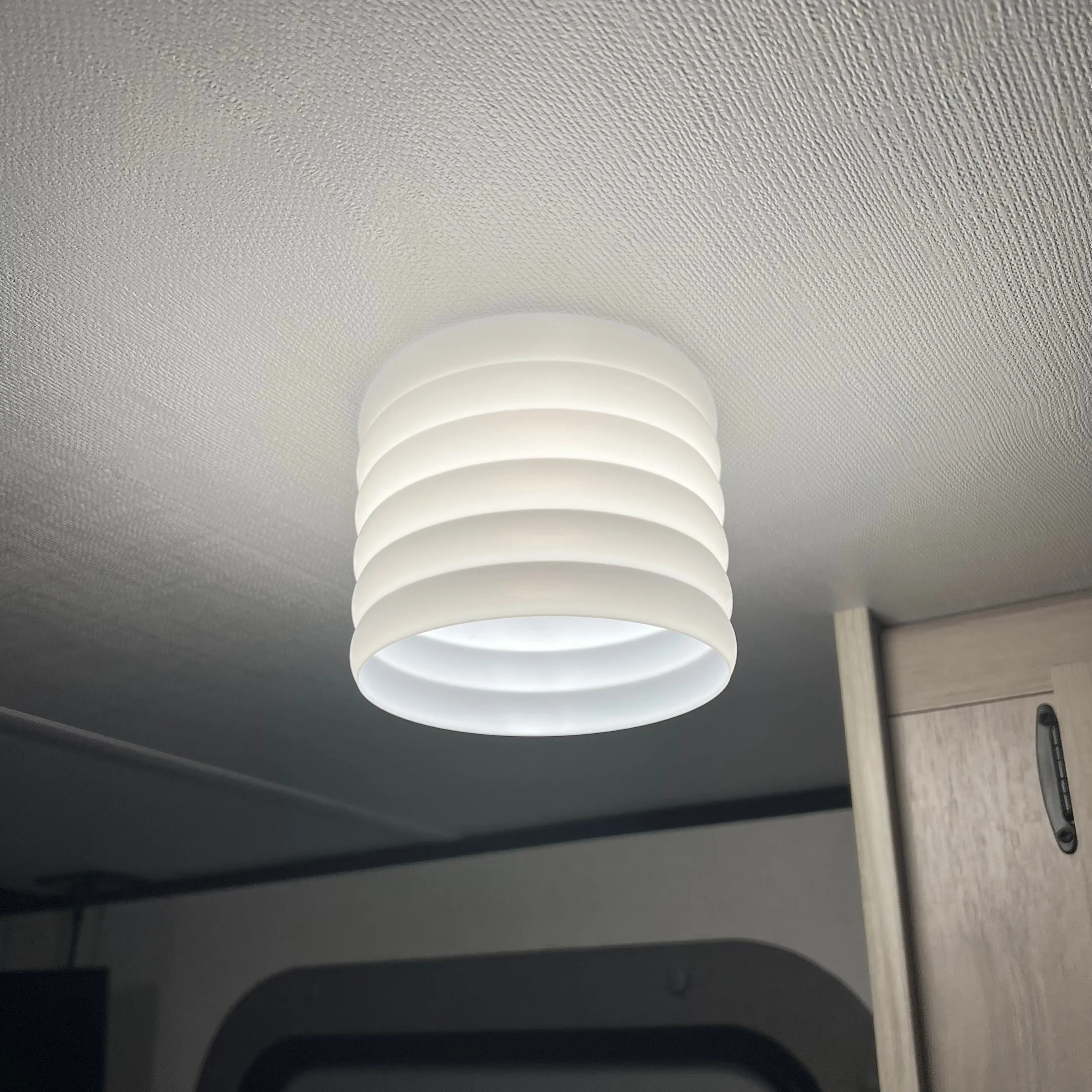 Modern Design D RV LED Puck Light Shade
