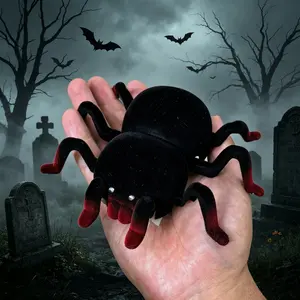 Spider Remote Control Toy Car, Novel Fun Interactive Prank Toy, Wall-Crawling Spider, Halloween Party Gift, Unisex, Model Cd0183a