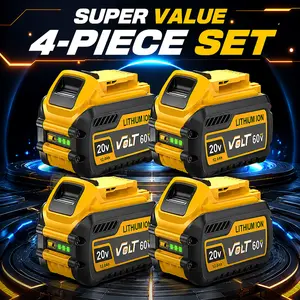 1/2/4pack DCB609 12.0Ah Battery Replacement for DW 20V/60V Long battery life Battery Compatible with DCB606 DCB612 DCB200  Larger battery capacity