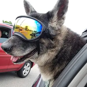Pet Dog Sunglasses Anti-UV Adjustable Windproof Eyewear for Travel Summer Outdoor Dog Supplies Doglovers