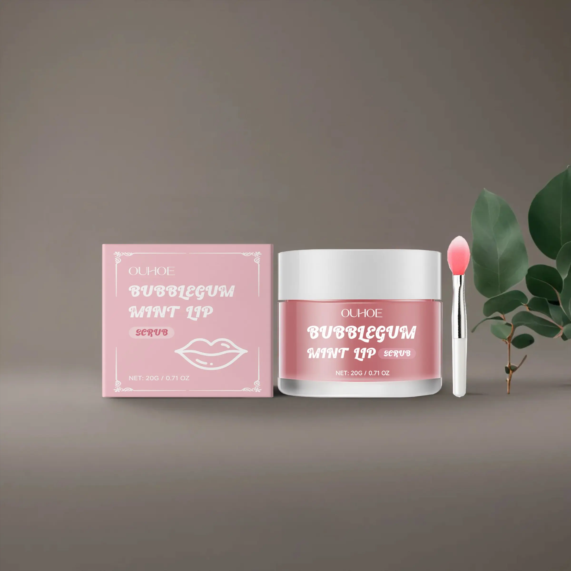Strawberry Lip Scrub for Moisturizing and Exfoliating, Softens Chapped Lips and Brightens Smile, Nourishing Lip Care for Smooth Lips, Lip Moisturizer