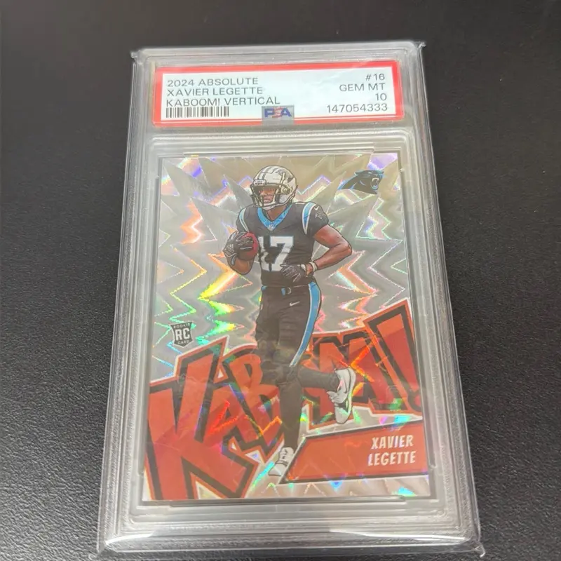 2024 Absolute Xavier Legette Kaboom! Vertical GEM MT 10 Trading Card, Mint Condition 10 Graded Collectible