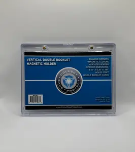 CSP Vertical Double Booklet Magnetic Card Holder - Holds Cards Up To 175pt Thick