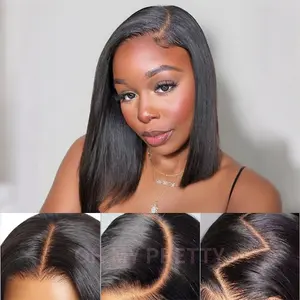 OhMyPretty M Cap Yaki Straight 9x6 Wear Go Wig Pre-Bleached Tiny Knots Glueless Wig