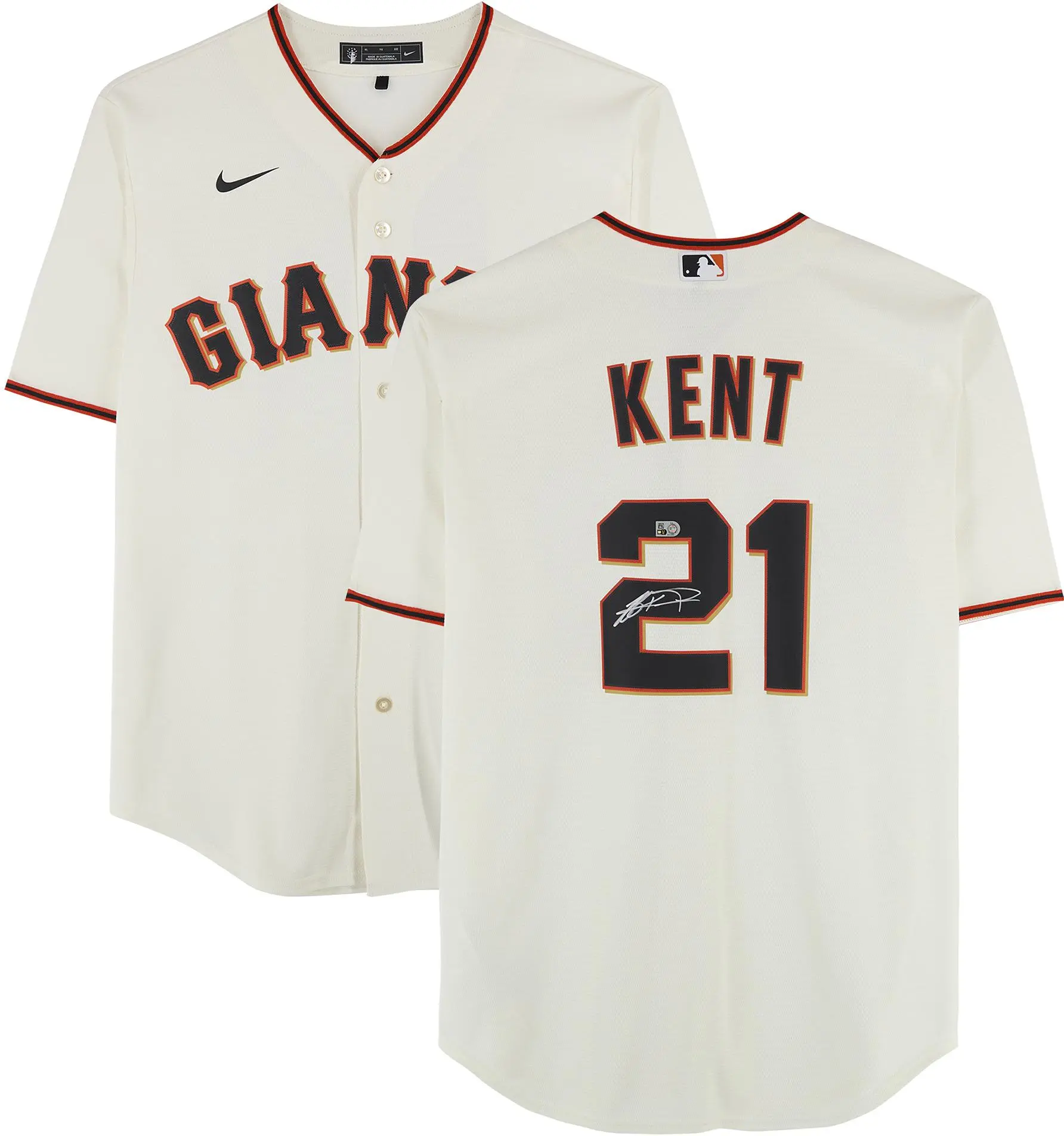 Jeff Kent San Francisco Giants Autographed Cream Nike Replica Jersey - Fanatics Authentic Certified