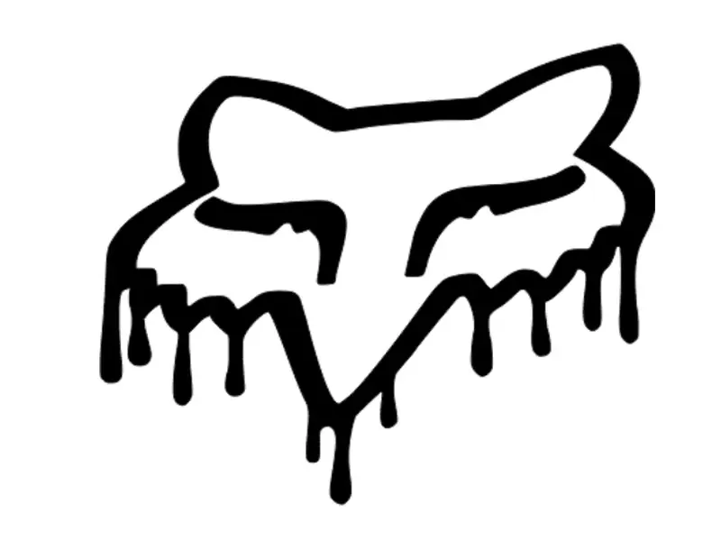 Fox Logo Drippy Decal