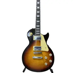 Les Paul guitar flamemaple top Mahogany body Rosewood fingerboard HH pickup Chrome-plated hardware 6strings