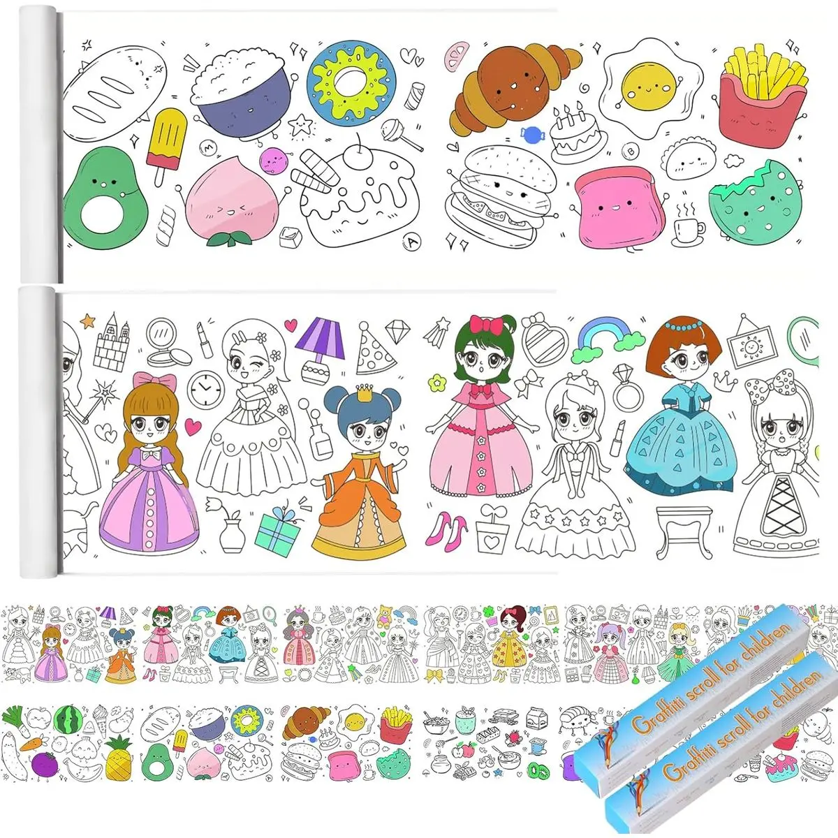 2 Roll =Princess + Food